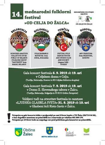 14. Mednarodni folklorni festival "Od Celja do Žalca"