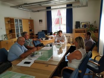 Delovni obisk predstavnikov pobratenega Šentjakoba v Rožu