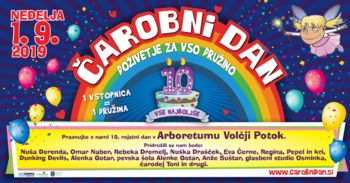 Čarobni dan v Arboretumu Volčji Potok praznuje 10. rojstni dan! Čarobni dan v Arboretumu Volčji Potok praznuje 10. rojstni dan!