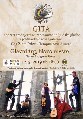 GITA: Koncert srednjeveške, renesančne in ljudske glasbe s predstavitvijo zgoščenke Čas Zlate Ptice 