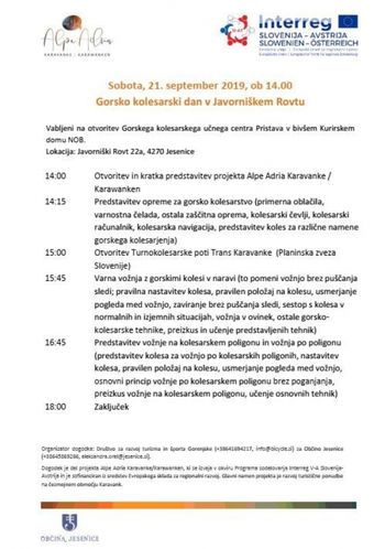 Otvoritev Gorskega kolesarskega učnega centra Pristava