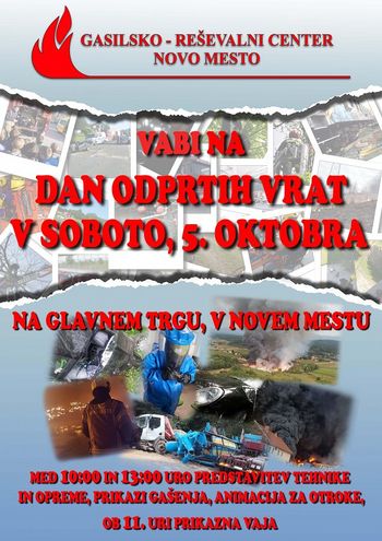 Dan odprtih vrat Gasilsko-reševalnega centra Novo mesto