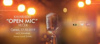 Kavarniški "OPEN MIC" večer