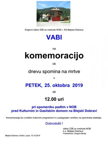 ZZB za vrednote NOB Blejska Dobrava