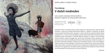 Odprtje razstave "V deželi medvedov" akademske slikarke Tine Dobrajc