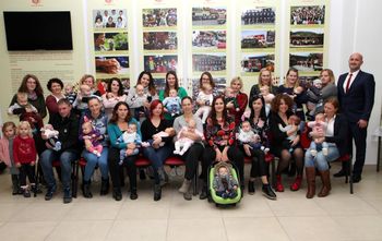 Župan z najmlajšimi občani Župan z najmlajšimi občani