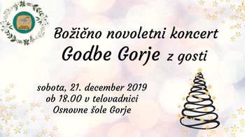Božično novoletni koncert Godbe Gorje z gosti