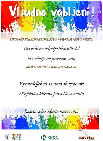 Razstava slik GALERIJE NA PROSTEM 2019