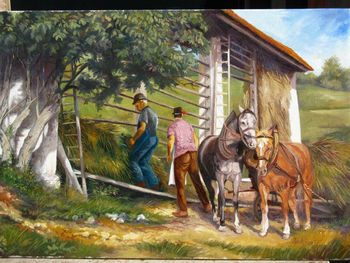 OTVORITEV RAZSTAVE DOMAČEGA SLIKARJA IZTOKA KAVČIČA