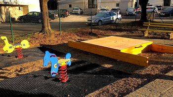 Ne uporabljajte otroških in športnih igrišč