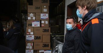 Šanghaj podaril Ljubljani zaščitne maske