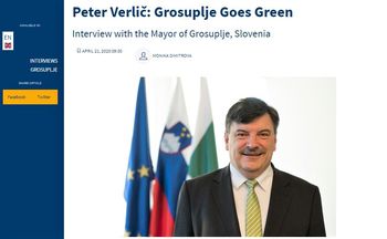 Župan dr. Peter Verlič: "Grosuplje goes green"