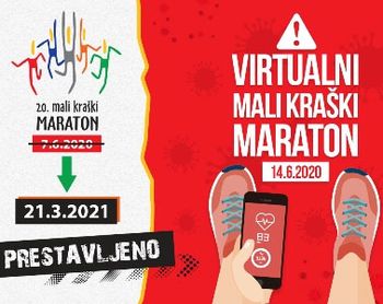 MALI KRAŠKI MARATON BO LETOS VIRTUALNI MALI KRAŠKI MARATON BO LETOS VIRTUALNI