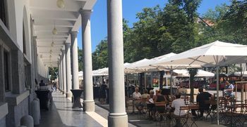 Prenovljene arkade na Plečnikovi tržnici