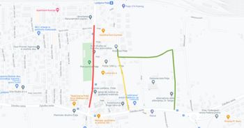 Dostop do knjižnice Polje po obvozu