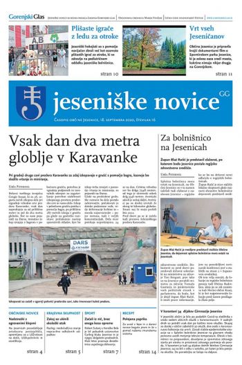 Jeseniške novice, 18. september 2020