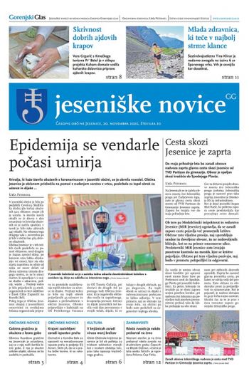 Jeseniške novice, 20. november 2020-20