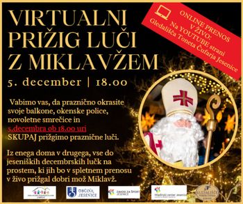 Virtualni prižig luči z Miklavžem