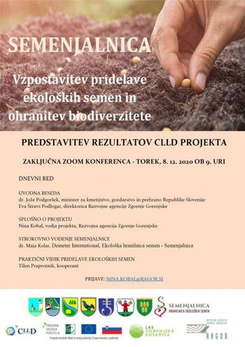 Predstavitev rezultatov CLLD projekta Semenjalnica