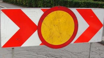 Popolna zapora ceste v Podlipi dne 19. decembra