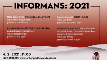 Anton Podbevšek Teater vstopa v februar z Informansom