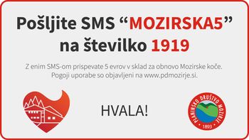 Pošljite SMS "MOZIRSKA5" na 1919