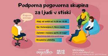 Novo v Novem mestu: podporna pogovorna skupina za ljudi v stiski