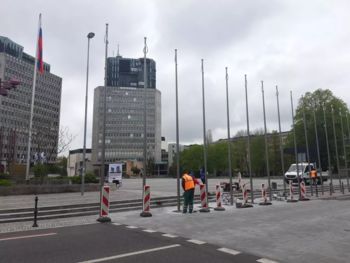 Zastave držav članic EU na Šubičevi ulici