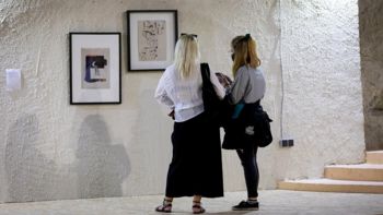 V parku ob novomeški knjižnici slovo od razstave Kozmični anarhizem