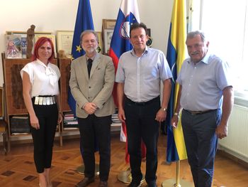 Župan Bojan Šrot sprejel španskega veleposlanika