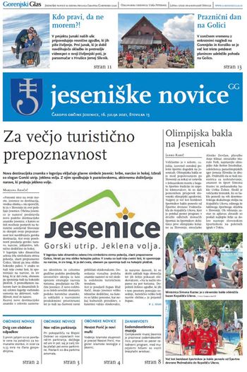 Jeseniške novice, 16. julij 2021