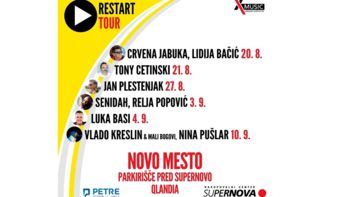 Bogato koncertno dogajanje se vrača v Novo mesto z Restart Tour