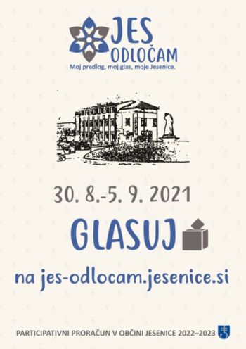 Naslednji teden na vrsti glasovanje za projekte "JES odločam"