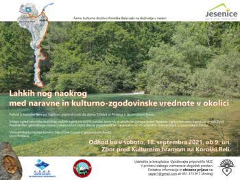 Lahkih nog naokrog med naravne in kulturno-zgodovinske vrednote v okolici