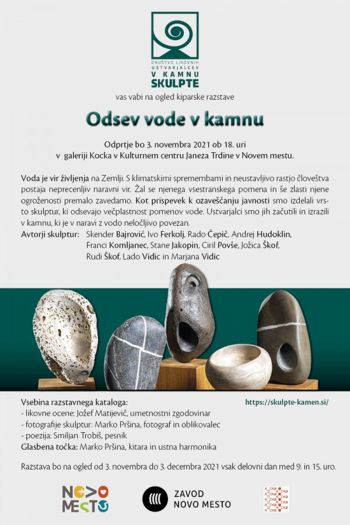 Kiparska razstava "Odsev vode v kamnu"