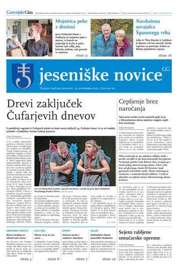 Jeseniške novice, 19. november 2021-20