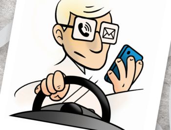 Poostren nadzor: ne uporabljajte mobilnega telefona med vožnjo