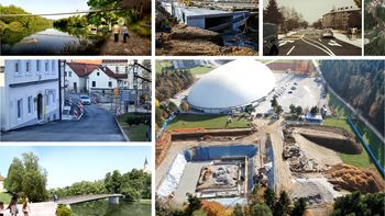 V gradnji brvi čez Krko, nova podoba tudi Narodnemu domu