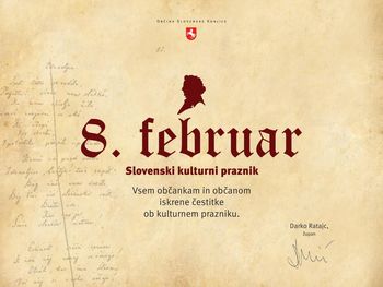Govor župana ob slovenskem kulturnem prazniku