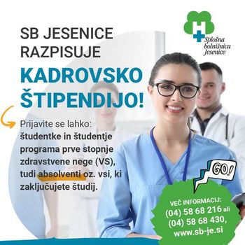 Razpis kadrovske štipendije SB Jesenice