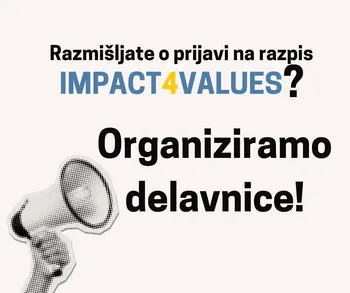 Regionalna delavnica za razvoj projektnih idej Impact4Values 2.0: Javni razpis za zaščito in promocijo vrednot EU