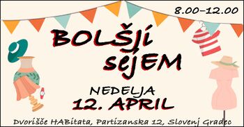 Prvi bolšji sejem v letu 2026 – sezona se začenja! 