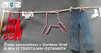 Živela ustvarjalnost z Gordano Grah: Slika iz tekstilnih ostankov