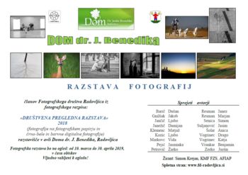 Društvena pregledna fotografska razstava 2018