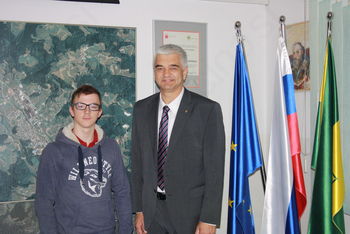 Alen na obisku pri županu