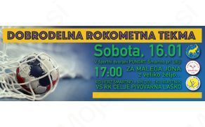 Dobrodelna rokometna tekma proti RK Celje Pivovarna Laško