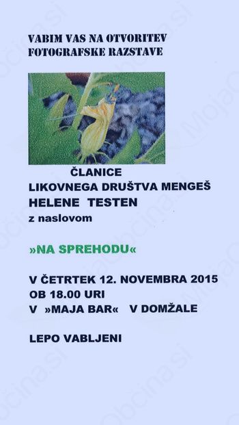 1. FOTOGRAFSKA RAZSTAVA HELENE TESTEN
