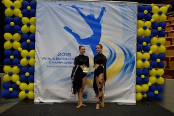 Uvrstitev v finale na svetovnem prvenstvu v twirlingu – 6. mesto med 14 pari na svetu