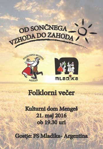 Folklorni večer "Od sončnega vzhoda do zahoda"