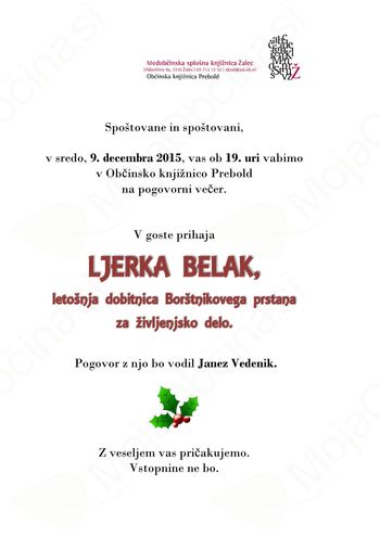 POGOVORNI VEČER: LJERKA BELAK